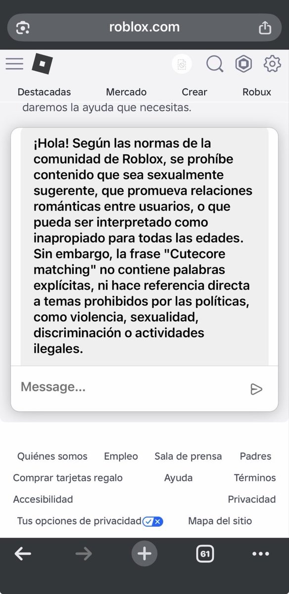 Isiwinini's tweet photo. todavía baneado falsamente con mi cuenta
@Roblox @RobloxCreators @BOYMAMAG @nicktornow Por favor, hagan que un humano revise manualmente mi caso.
usuario: h6rqou
#RobloxSupport #RobloxBan https://t.co/r26Hu364Xw