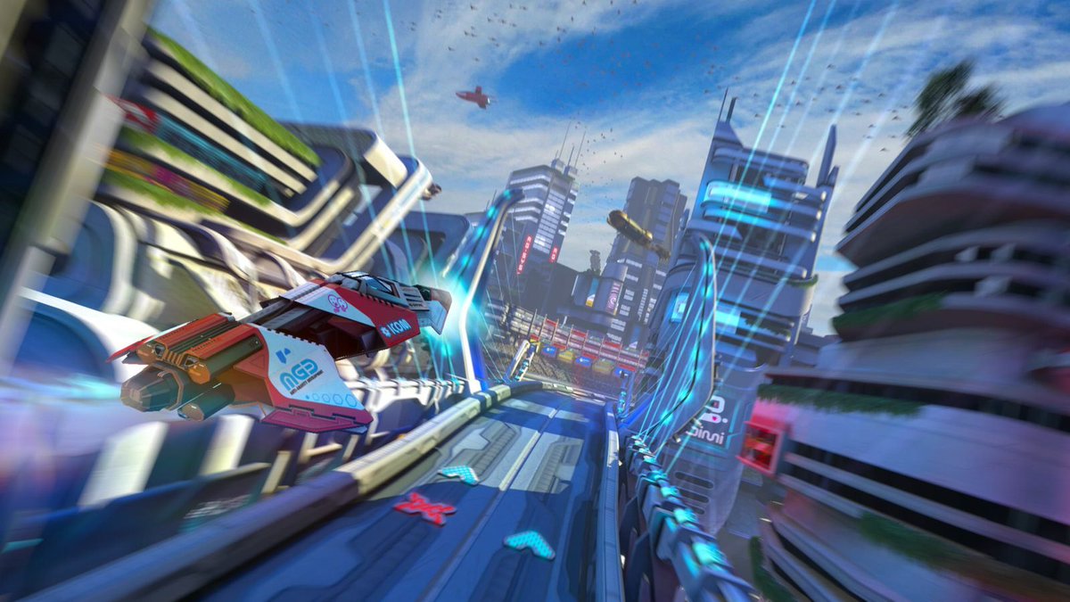 DevilishBoredom's tweet photo. i think its time to resurrect wipeout. so many possibilities now (vr mode 😏). and the genre apparently isn't fully dead. galactic racer is proving that right now. someone... anyone... more anti-grav racers https://t.co/0JZxbR2Je1