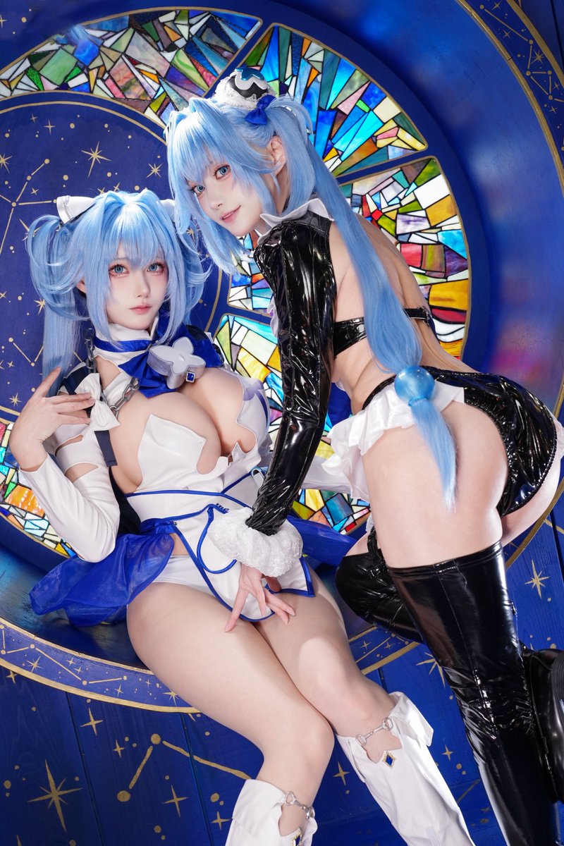 hakonyanya's tweet photo. リアル双子で「ヘンゼルとグレーテル」コスプレ💙

#NIKKE #NIKKEcosplay https://t.co/T6yvcpi2VR