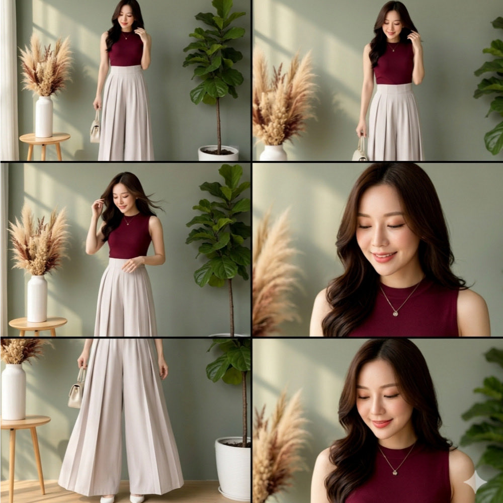 CacaAmeliaa9ly's tweet photo. Celana bikin kaki kelihatan pendek? 😍 Kulot highwaist ini bikin kaki terlihat lebih jenjang, menyamarkan bentuk paha, dan tetap stylish tanpa ribet! ✨

#CelanaKulot #KulotHighwaist #OOTDWanita #FashionWanita #InspirasiOutfit https://t.co/RCUxkQO493