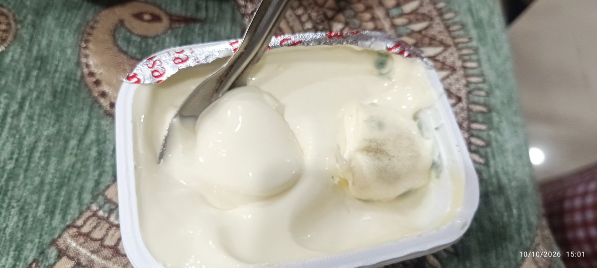 wadh_navy's tweet photo. @amazonIN @Amul_Coop received fungus filled amul cheese spread from Amazon now, ordered on 29 Sep, opened on 10 Oct 26, product expiry is may 2027, return window closed. https://t.co/9LfsZOJ99f