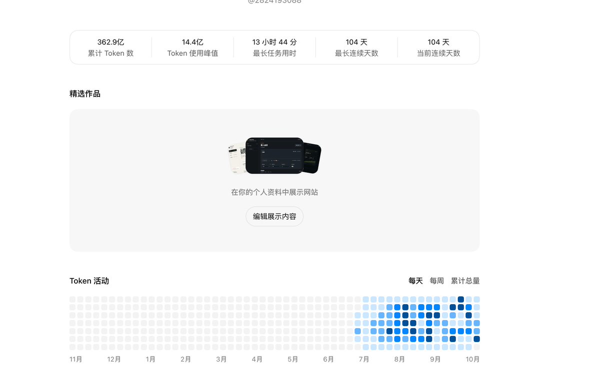 WY58386's tweet photo. 如果你token用量没有达到百亿，我将不和你说话😀 https://t.co/paCGe9Gb7l
