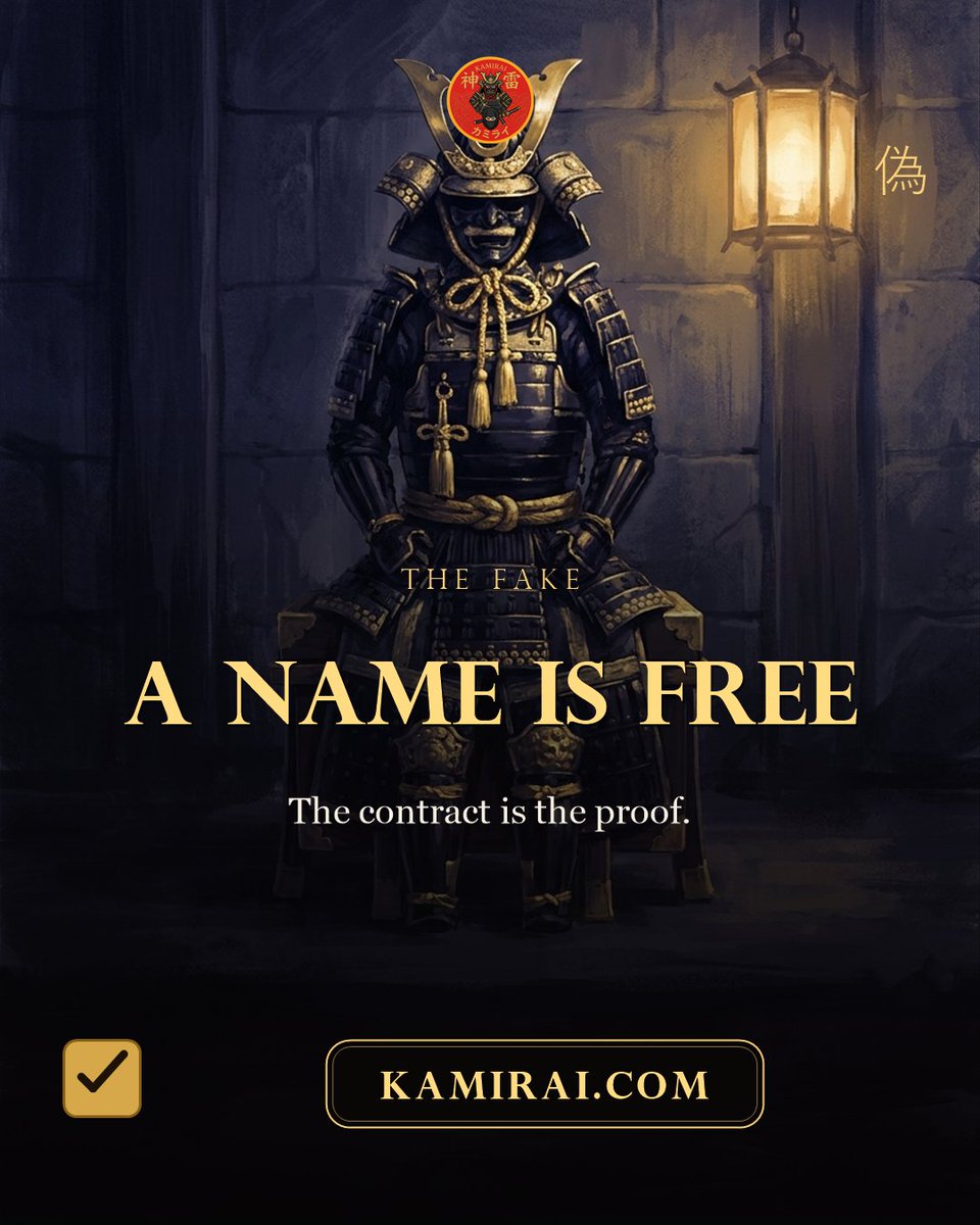 KamiraiOfficial's tweet photo. Fake tokens copy a name in minutes. The defense takes seconds: paste the official contract into your wallet and check that the one you have matches the address published on the official site exactly.

Compare here: https://t.co/y4Bm6ttpPV https://t.co/TP4gRVX0lY