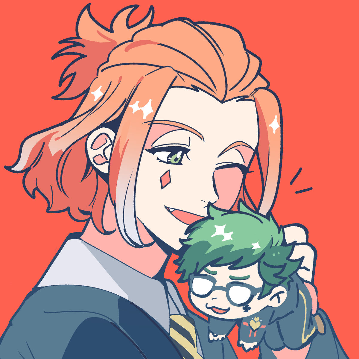 daytimooon's tweet photo. トレケイ　ツイステの絵 https://t.co/RvcKkdBfyi