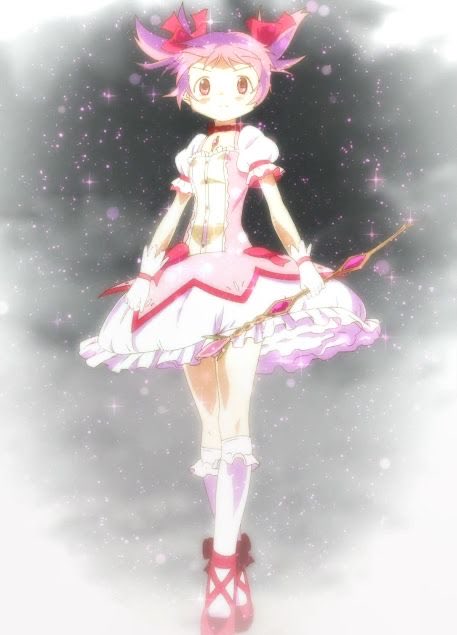 kirara0885's tweet photo. 神様でも何でもいい...！
今日まで魔女と戦って来たみんなを、
希望を信じた魔法少女を、私は泣かせたくない！

(ホントはもっとママやパパやたつやと過ごしたかったよバーカ...w) https://t.co/5h1FJjfrsR
