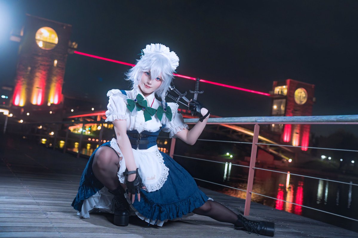 neko_12in's tweet photo. 【cos】東方project 十六夜咲夜
　　　　　　　完全で瀟洒なメイド https://t.co/bDjqrRUgyq