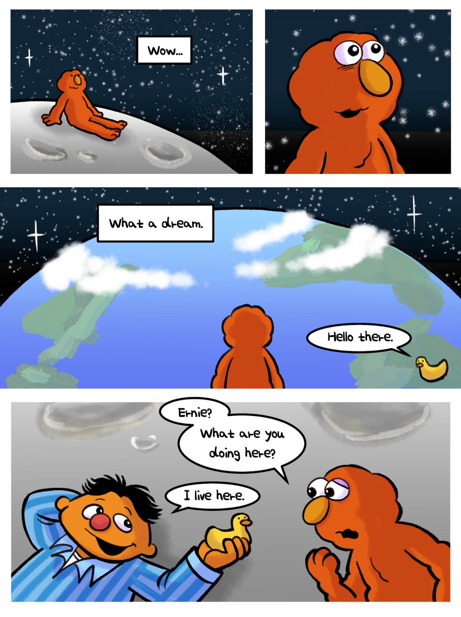 saeu000003's tweet photo. I don't want to live on the Moon 🌝
#sesamestreet (1/4) https://t.co/VBhlAzElWe