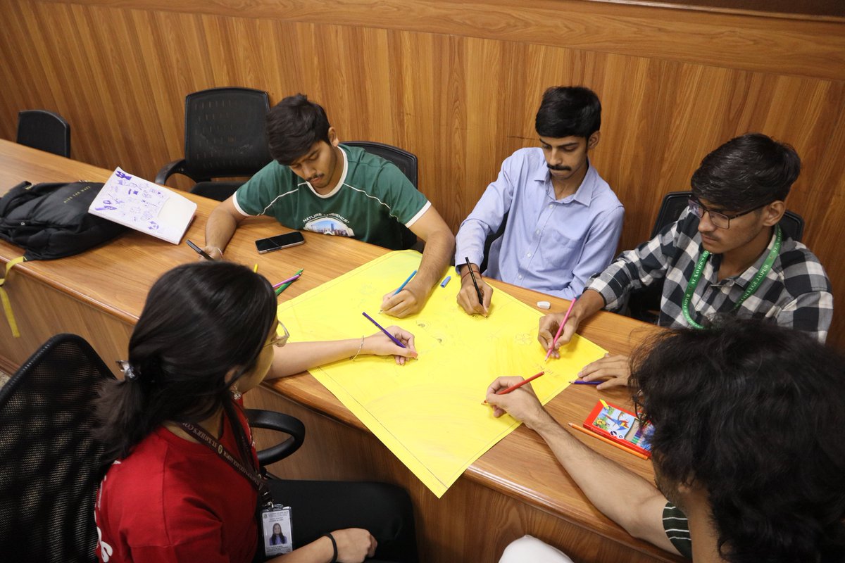 NSS_SXCJ's tweet photo. Day 1 | Swachhata Fortnight
NSS Units of St. Xavier’s College Jaipur organized an interactive drug awareness session and creative poster making on de-addiction &amp; Swachhata. Students also took the Season of Creation Pledge, committing to a cleaner and greener India
#NashaMuktYuwa https://t.co/nYsWz5DDoU