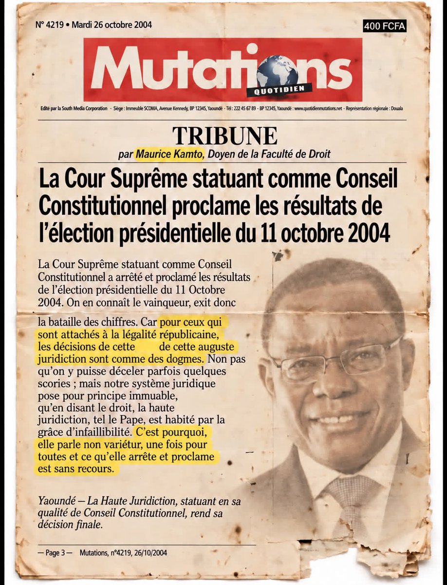 eowonapatrick's tweet photo. J'affectionne cette Tribune du bipolaire de la politique camerounaise. L'ethnofasciste suprématiste qui a inventé la comédie politique. Ici, il faisait la leçon à NI JOHN FRU NDI. Pa' FRU a souffert entre les mains des Rdpécistes (#KAMTOTO et #Le_Patibulaire_NDZONGANG). https://t.co/DsEjGzoEhT