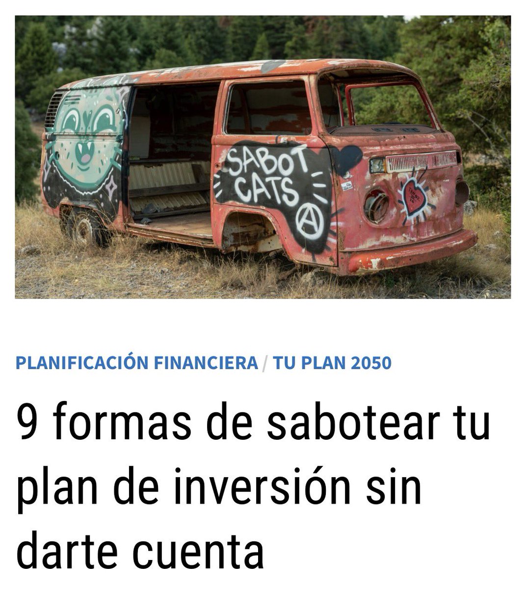 Inversor_Direct's tweet photo. Nuevo artículo recién salido del horno.

« 9 formas de sabotear tu plan de inversión sin darte cuenta » 

(Y 9 propuestas de soluciones)

https://t.co/w5jEwfyOuA https://t.co/dwAt4uANn9