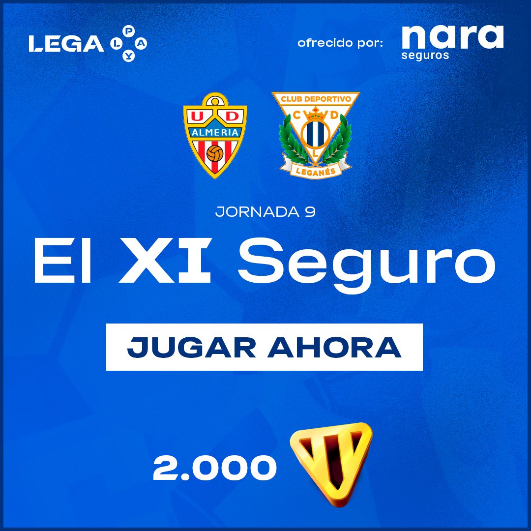 CDLeganes's tweet photo. 👕 ¡Juega ya a #ElXISeguro del #AlmeríaLeganés en #LegaPlay y acumula legas para canjear por premios en nuestra app!

➡️ https://t.co/bCoaGmruKs https://t.co/Pqkea5Ov0q