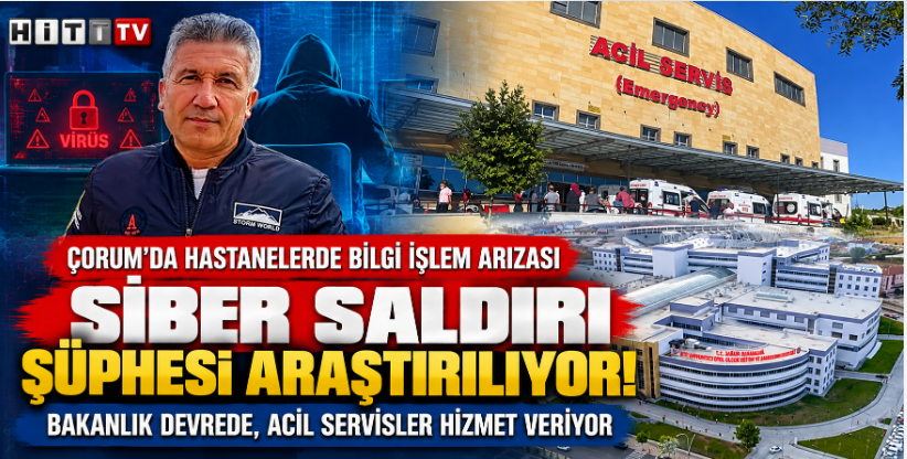 HitittvNet's tweet photo. https://t.co/raoA2WRHmG 
ÖZEL HABER | ÇORUM'DA HASTANELERİNİN
 BİLGİ İŞLEM SİSTEMİNDE KRİTİK ARIZA!
SİBER SALDIRI ŞÜPHESİ ARAŞTIRILIYOR, 
BAKANLIK DEVREDE
Çorum merkez ve ilçelerdeki kamu hastanelerinde kullanılan bilgi işlem sisteminde yaşanan virüs kaynaklı arıza, sağlık hizmetlerinde aksamalara neden oldu. Hitit TV Net'in hastane yetkililerinden edindiği özel bilgilere göre, sorunun giderilmesi için Sağlık Bakanlığı koordinasyonunda teknik çalışmalar sürerken, olası siber saldırı ihtimali de çok yönlü olarak araştırılıyor. Acil servis hizmetlerinin devam ettiği, poliklinik işlemlerinde ise ciddi aksamalar yaşandığı bildirildi.
ÖZEL HABER: ELVAN ŞİMŞEK
HİTİT TV NET GENEL YAYIN YÖNETMENİ
Çorum'da sabah saatlerinden itibaren kamu hastanelerinde yaşanan bilgi işlem arızasına ilişkin Hitit TV Net, hastane yetkilileriyle doğrudan görüşerek gelişmeler hakkında özel bilgilere ulaştı.
Edinilen bilgilere göre, İl Sağlık Müdürlüğüne bağlı hastanelerde kullanılan bilgi işlem altyapısında virüs kaynaklı olduğu değerlendirilen ciddi bir teknik sorun meydana geldi.
Merkez ve ilçelerdeki hastaneleri etkileyen arıza nedeniyle özellikle polikliniklerde hasta kayıt, muayene ve diğer dijital işlem süreçlerinde aksamalar yaşandı.
SİBER SALDIRI ŞÜPHESİ MERCEK ALTINDA
Hitit TV Net'in yetkililerden aldığı bilgilere göre, bilgi işlem sisteminde yaşanan sorunun bir siber saldırıdan kaynaklanmış olabileceği ihtimali üzerinde de duruluyor.
Emniyetin siber suçlarla mücadele birimlerinde görevli bilişim personelinin Çorum'da teknik incelemeler yürüttüğü öğrenildi.
Ancak arızanın kasıtlı bir siber saldırıdan kaynaklandığına ilişkin henüz kesinleşmiş bir tespit bulunmuyor. Teknik incelemelerin sonucunda sorunun kaynağının netlik kazanması bekleniyor.
ANKARA VE ÜNYE'DEN TEKNİK EKİPLER ÇORUM'A GELDİ
Arızanın giderilmesi için çalışmaların kapsamı genişletildi.
Yetkililerden edinilen bilgilere göre, Ankara'dan Sağlık Bakanlığı bilgi işlem uzmanları ile Ordu'nun Ünye ilçesinden bilişim alanında uzman bir ekip Çorum'a gelerek teknik çalışmalara katıldı.
Sağlık Bakanlığı bünyesindeki ilgili ekiplerin de Çorum'daki gelişmeleri yakından ve sürekli takip ettiği öğrenildi.
Uzmanların önceliği, yalnızca sistemleri yeniden çalışır hâle getirmek değil; aynı zamanda sağlık hizmetlerinin güvenli ve kesintisiz sürdürülebilmesi için gerekli kontrolleri tamamlamak.
VİRÜS TEMİZLENDİĞİ BELİRTİLİYOR, KONTROLLER SÜRÜYOR
Hitit TV Net'in ulaştığı bilgilere göre, sistemde tespit edilen virüsün temizlendiği belirtilirken, bilişim uzmanları olası risklere karşı kontrollerini titizlikle sürdürüyor.
Sistemin yeniden devreye alınmasından önce gerekli teknik ve güvenlik incelemelerinin tamamlanması hedefleniyor.
Yetkililerin, işlemlerin sağlıklı yürütülmesi ve benzer sorunların tekrar yaşanmaması için aceleci davranmadan kontrollü bir çalışma yürüttüğü ifade ediliyor.
ACİL SERVİSLER HİZMET VERMEYE DEVAM EDİYOR
Yaşanan teknik soruna rağmen acil servis hizmetlerinin devam ettiği, polikliniklerde ise dijital işlemlerin aksadığı bildirildi.
Aile hekimliklerinde sağlık hizmeti sunumunun sürdüğü belirtilirken, hastanelerde işlem yaptırmak isteyen vatandaşların sistem arızası nedeniyle beklemek zorunda kaldığı öğrenildi.
Özellikle poliklinik hizmetlerinden yararlanacak vatandaşların, hastanelerden yapılacak güncel bilgilendirmeleri takip etmeleri önem taşıyor.
HEDEF 12 EKİM PAZARTESİ
Teknik ekiplerin yürüttüğü çalışmaların ardından hastanelerdeki bilgi işlem sistemlerinin tamamen normale dönmesi hedefleniyor.
Hitit TV Net'in edindiği bilgilere göre, 12 Ekim 2026 Pazartesi günü itibarıyla sistemin sağlıklı biçimde yeniden çalıştırılması hedefleniyor.
Ancak bu tarih kesinleşmiş bir hizmete dönüş duyurusu değil, teknik çalışmalar için öngörülen takvim olarak değerlendiriliyor.
ÖNCELİK HASTA GÜVENLİĞİ VE SAĞLIK HİZMETLERİNİN SÜREKLİLİĞİ
Çorum genelindeki hastanelerde yaşanan arızanın giderilmesi için Sağlık Bakanlığı, bilişim uzmanları ve ilgili birimlerin koordineli çalışmaları devam ediyor.
Sağlık hizmetlerinde kullanılan dijital sistemlerin güvenli biçimde yeniden faaliyete geçirilmesi, hasta işlemlerinin normale dönmesi ve vatandaşların mağduriyetinin en aza indirilmesi öncelikli hedefler arasında bulunuyor.
Hitit TV Net, yetkililerden edindiği bilgiler doğrultusunda Çorum'daki sağlık sisteminde yaşanan gelişmeleri takip etmeyi sürdürecek.

#HititTVNet, #ElvanŞimşek, #ÖzelHaber, #Çorum, #ÇorumHaber, #ÇorumHastaneleri, #ÇorumİlSağlıkMüdürlüğü, #SağlıkBakanlığı, #Hastane, #BilgiİşlemArızası, #SiberSaldırıŞüphesi, #SiberGüvenlik, #SağlıkHizmetleri, #AcilServis, #Poliklinik, #SağlıkHaberleri, #ÇorumSonDakika, #Bilişim