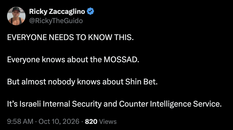MaxNordau's tweet photo. EVERYONE NEEDS TO KNOW THIS.

Everyone knows about the CIA.

But almost nobody knows about the FBI.

It’s America’s Domestic Security and Counterintelligence Service. https://t.co/q4JDWh8z82
