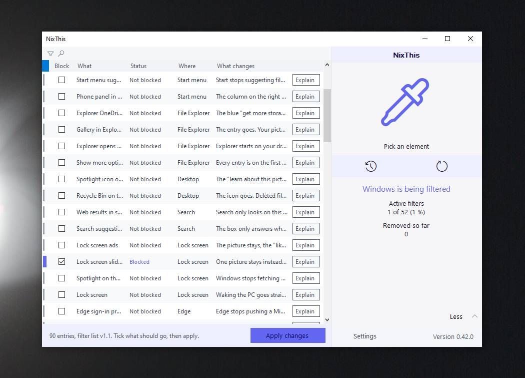 GeekOnTheLoose's tweet photo. NixThis v0.42
๐ A portable tool for blocking unwanted Windows ads, suggestions, and interface clutter.
https://t.co/yJkBxVlK6o
#FreeSoftware #computers #adblocking https://t.co/yR8zGB7Cm4