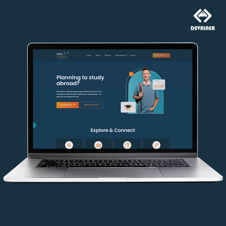 Devainer1's tweet photo. 🎓 UPA — Study Abroad Website

A modern study abroad website designed and developed for UniPlan Arabia, featuring intuitive UI/UX, responsive layouts, university exploration, and educational services.

🔗 Project: 
https://t.co/9uOvMJ2uN2

#Devainer #WebDesign #UIUX #StudyAbroad https://t.co/xU2l8N4dUY