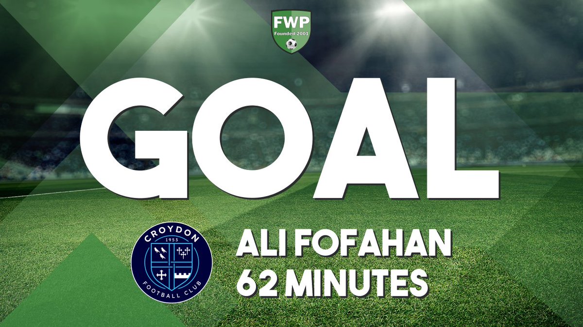 Croydon_FC's tweet photo. GOAL: CROYDON 4-0 Lydd Town - Ali Fofahan (62') https://t.co/ijpYw525pi