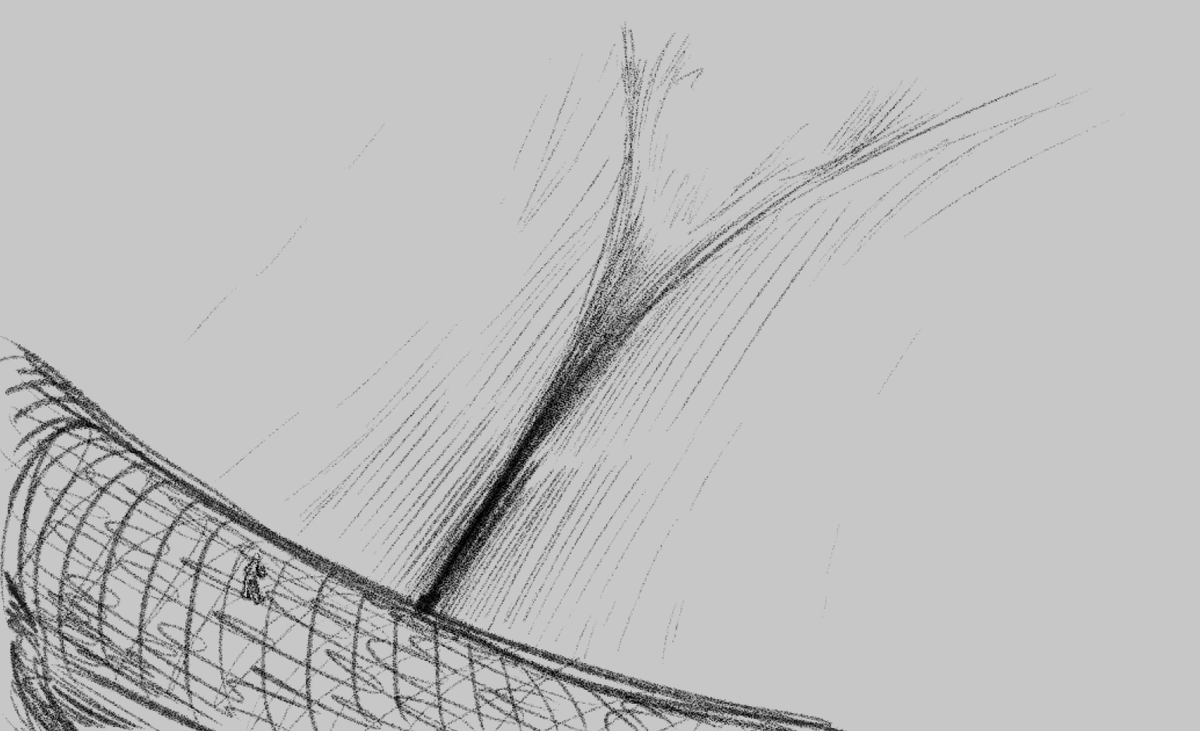 ArchieWilliamMH's tweet photo. 10 minute rough sketch. Honestly... I can't tell if this is meant to be cleavage or butt crack. I'll let you decide. Don't fall in! https://t.co/tPhRDBz8Ml