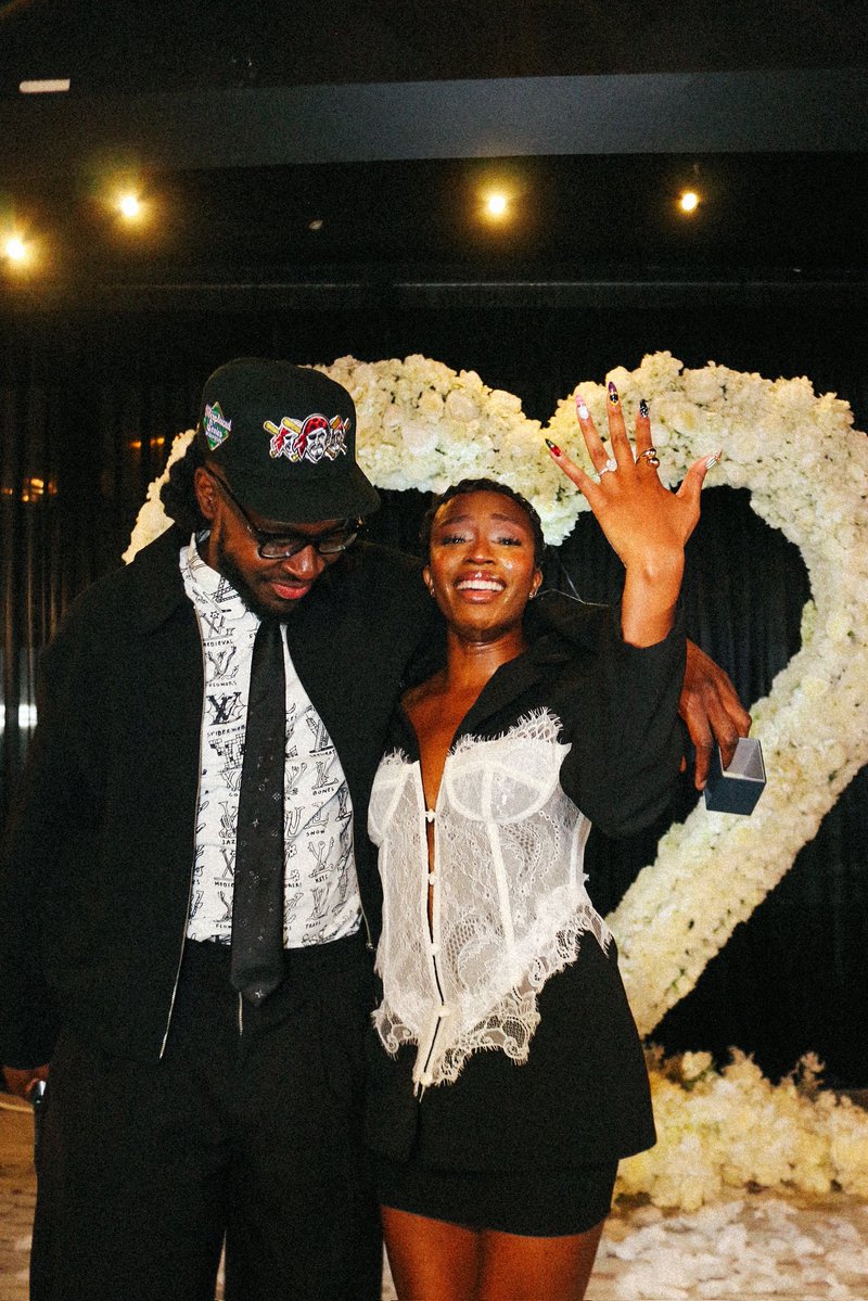 chibu_nkem's tweet photo. he said i was his greatest gift so he proposed to me at his birthday party. imma fiancé 💍🤍 https://t.co/wWzTEJNTmK
