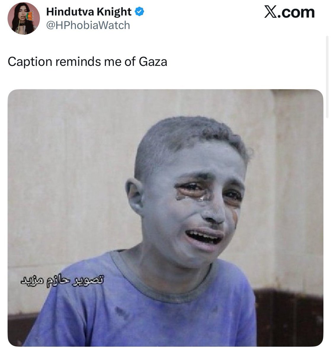 censoredmate's tweet photo. "but why saar?" really?

all you do is mock dead children https://t.co/zeUu6LFOo1