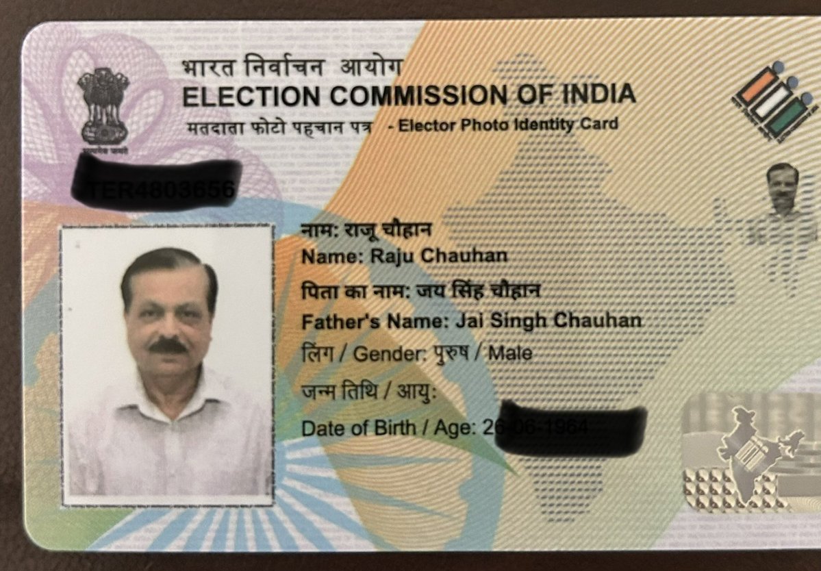 SoldierNationF1's tweet photo. My name in SIR was deleted in my hometown as I don’t stay there anymore and was not present at that address.

I applied for migration and inclusion in new city. Submitted documents during SIR, now my name is included and new voter card has been issued. https://t.co/qPmvBXAGGR