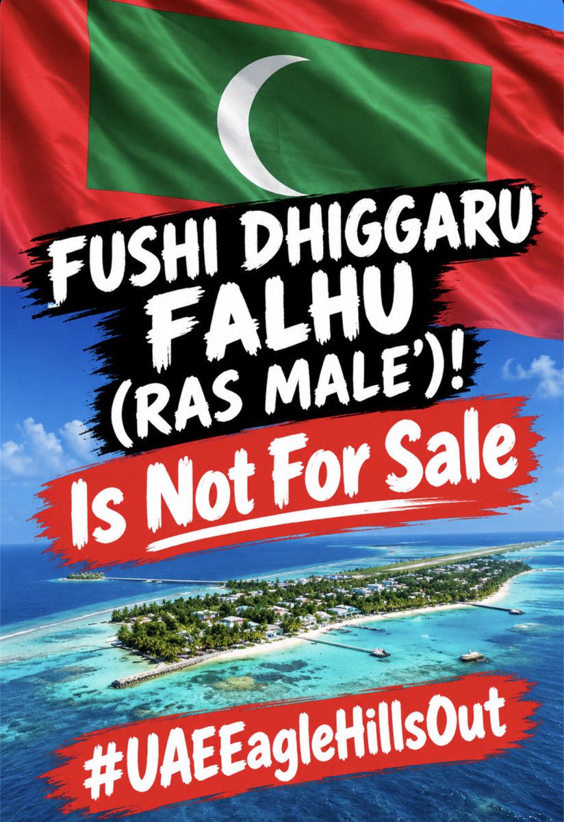 adduXfiles's tweet photo. 🇲🇻 DON’T STOP TALKING ABOUT FUSHI DHIGGARU FALHU (RAS MALE’)!
#RasMale #FushiDhiggaruFalhu #SaveMaldives #Maldives
#UAEEagleHillsOut
@Midhuamsaud @tedmaldives @muththo @TheNationalNews @ZiadMDaoud @NAlShaikh @VCBT2020 @KhamisOAlAli @EmiratesPolicy @thetimes @Abdulkhaleq_UAE @mooot25
@dr_iyaz 👇