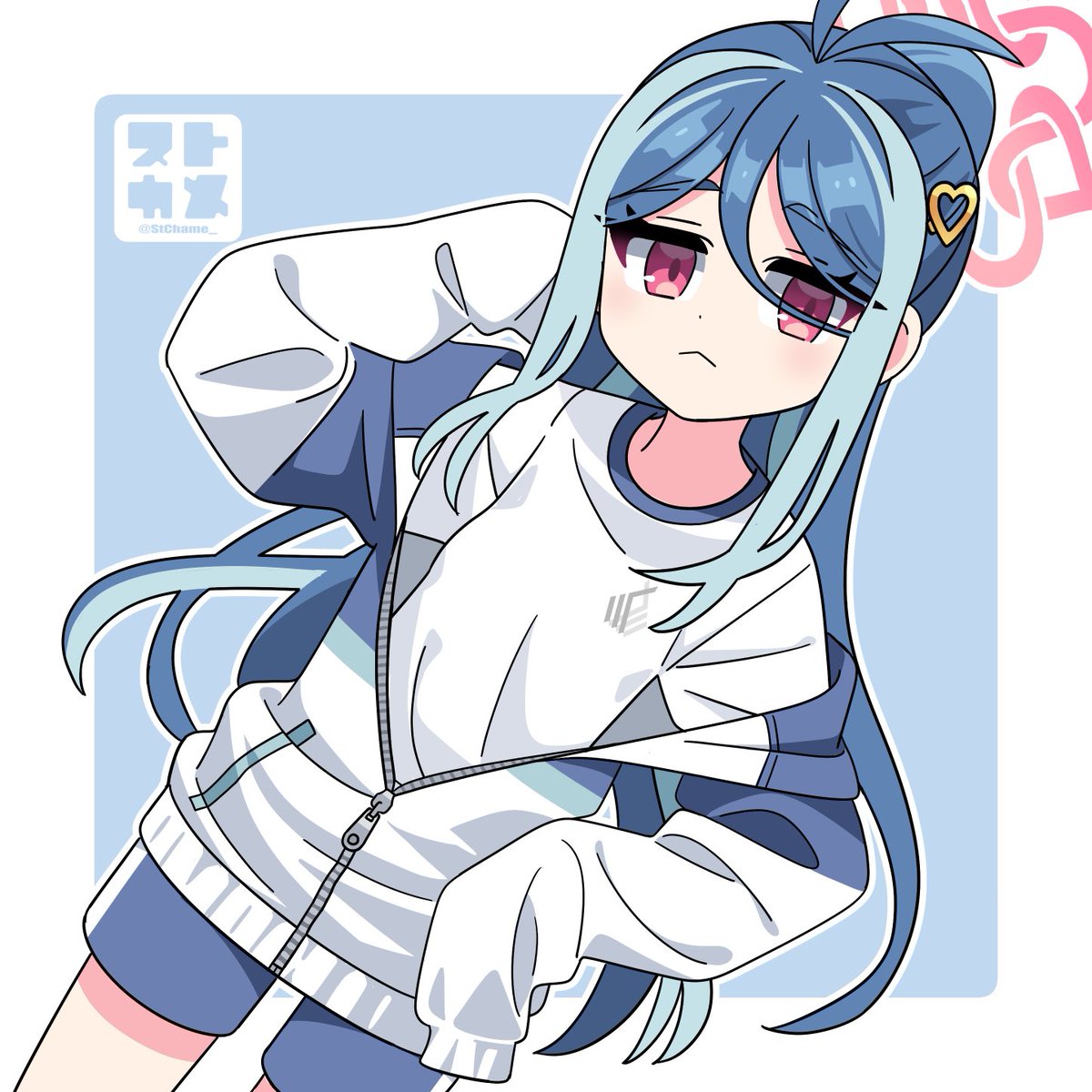 StChame_'s tweet photo. ブルアカのフブキ描きました👟
運動する気はなさそうだけどポニテ
#ブルアカ https://t.co/k11FJ1MKvk