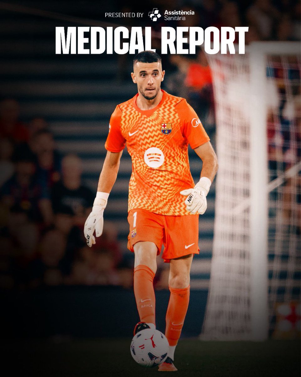 Martin5Wor52183's tweet photo. 🛑Joan Garcia has received full medical clearance and is available for selection by Hansi Flick for today’s match against Getafe.” https://t.co/rRY40x469b