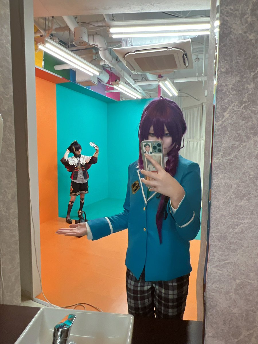 jun_chan280's tweet photo. のむ忍きゅんと離脱しました~！°・*٩(＾𐃷＾)ง☆*。！
初コス初イベで緊張してたけどぶっ飛んじゃうくらいたのしめました⟡.*交流してくださってレイヤーさん方たくさんありがとうございました🙂‍↕️♥
 #ハコアム大阪オフ会 https://t.co/Lu5SJsMh36
