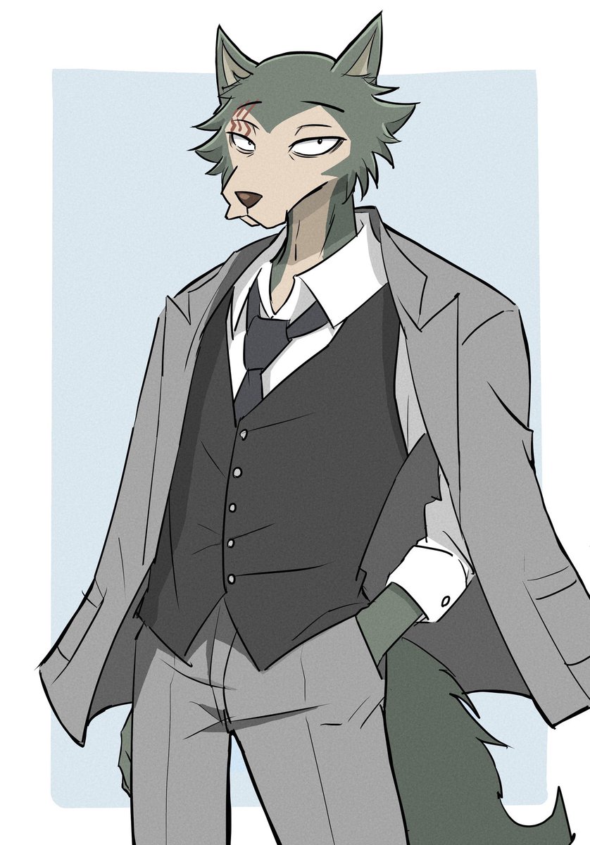 k2jk0k's tweet photo. My husband 🐺 got a new suit, and he looks SO handsome! 💓✨ https://t.co/gMAF2KRaKK