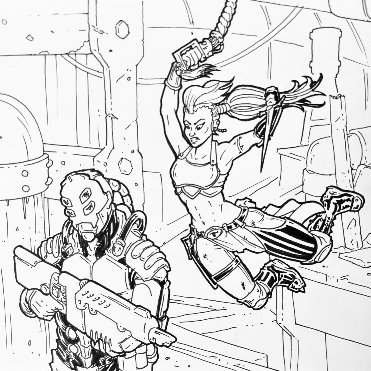 CountersunkCSK's tweet photo. Nectober 10 - Swung
#nectober #necromunda #escher #swing #vansaar https://t.co/Qy19pKkjVd