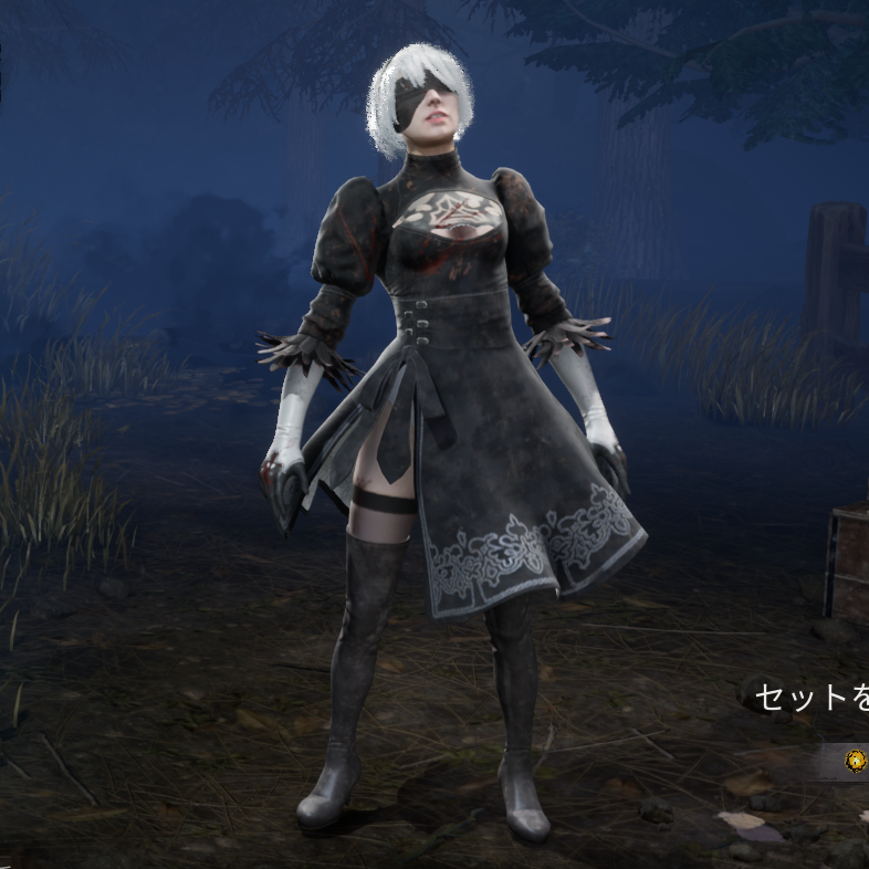 dbd_kamigame's tweet photo. ＿人人人人人人人人人人＿
＞　2Bの見た目が変更　＜
￣Y^Y^Y^Y^Y^Y^Y^Y￣

ニーアコラボの2Bスキンにキャラの元の外見に近づける調整が来ます！
この書き方だと10月21日頃になりそうです🧐

きたあああああああああああああああ( ᐛ )و

▼2Bのスキン画像と元ネタ解説
https://t.co/ymHHA2PNpZ
#DbD