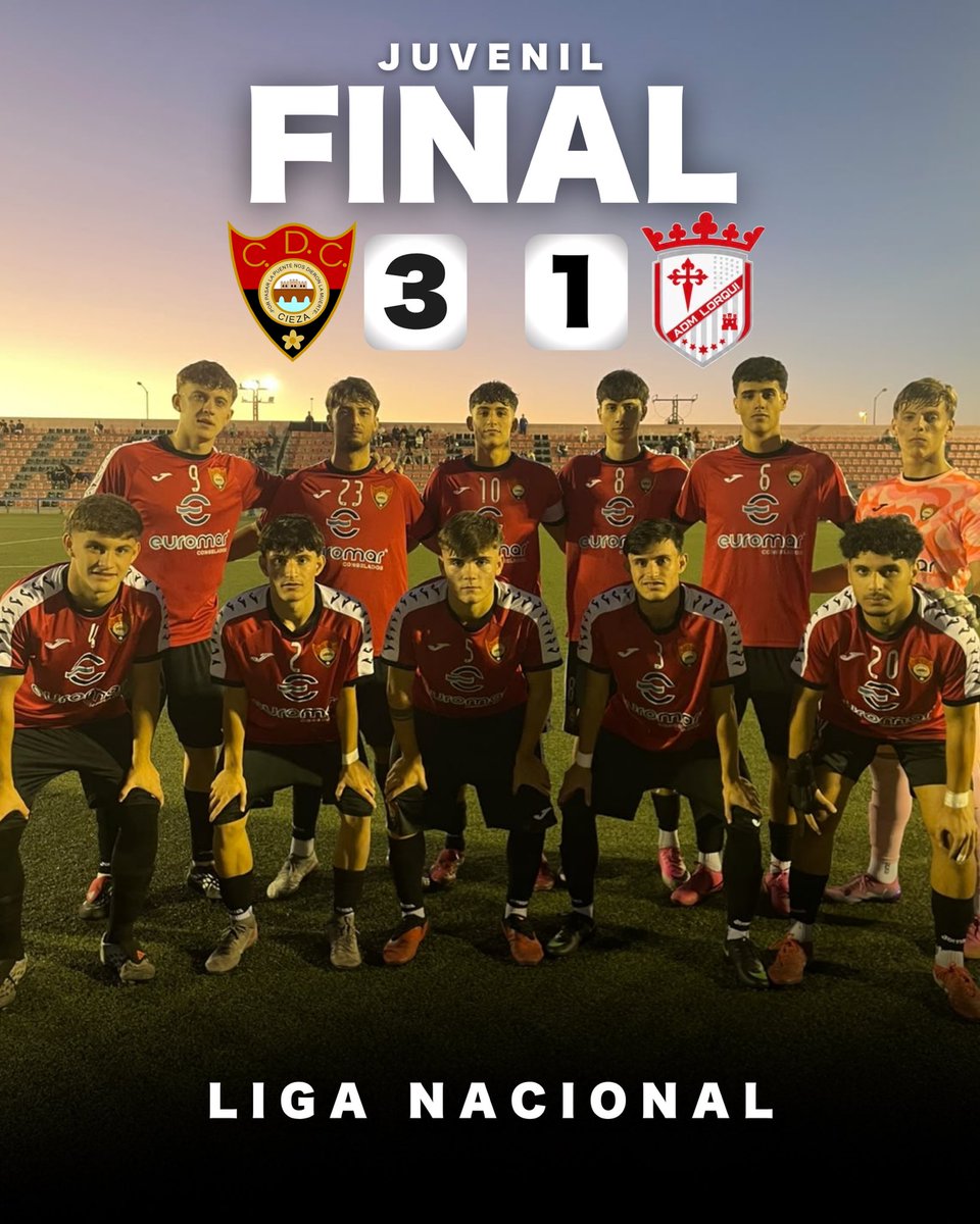 cdcieza_'s tweet photo. 🔴⚫️𝐕𝐈𝐂𝐓𝐎𝐑𝐈𝐀 𝐃𝐄𝐋 𝐉𝐔𝐕𝐄𝐍𝐈𝐋 𝐍𝐀𝐂𝐈𝐎𝐍𝐀𝐋🔴⚫️

El Juvenil Nacional consiguió una gran victoria por 3-1 ante el ADM Lorquí, sumando tres puntos importantes para seguir creciendo en la competición.

⚽️ Goleadores: Adam, Gonzalo y Mario Contreras. https://t.co/59zfhT9bo8