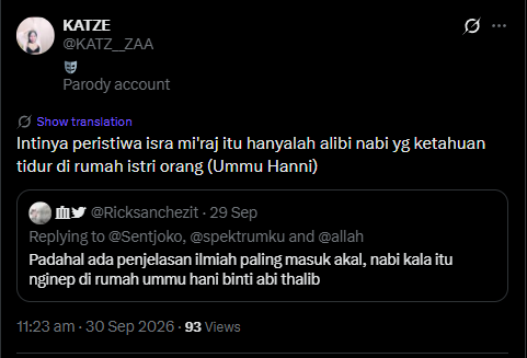 erlanishere's tweet photo. LGBT jahanam penista Nabi, mulutnya macam comberan.
Jangan de-act akun habis ini ya anak setan @KATZ__ZAA.👍 https://t.co/mRYHOACoSt