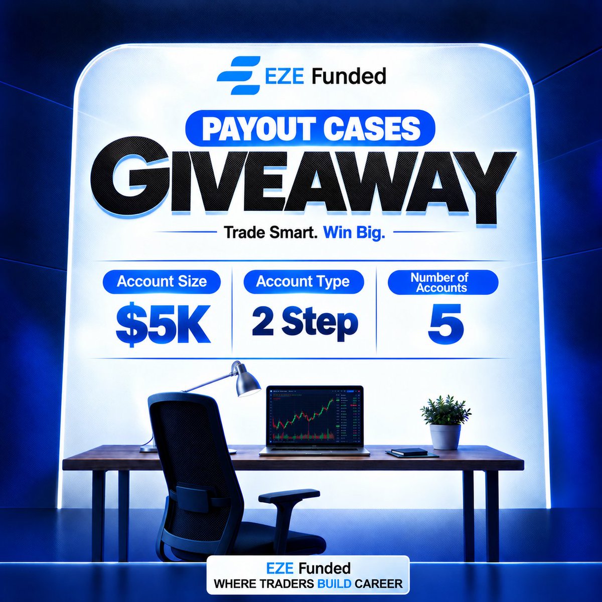 PayoutCases's tweet photo. 🎁 **GIVEAWAY** 🎁

To celebrate my partnership with @EzeFundedfx am giving out **5× $5K Accounts!** 💰

**To Enter:**

🔹 Follow
@EzeFundedfx , @shash19682 and @PayoutCases

🔹 Like, Repost & Tag 3 traders.

🔹 Turn on notifications 🔔

🔹 Join discord:- https://t.co/KtXCIc0eCd

🏆 Winners will be selected using **Spin In Discord**.

Good luck, traders! 🤝🔥