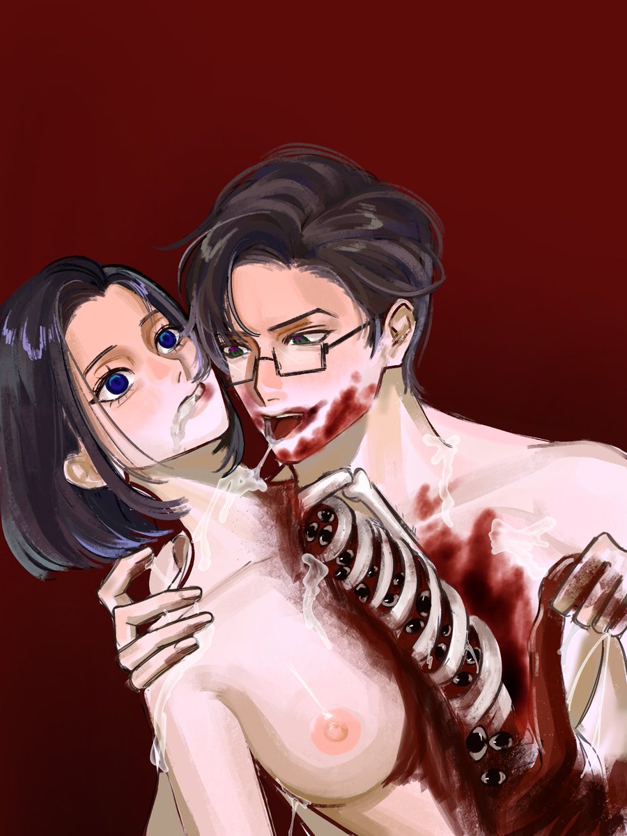 Daiikimiiko's tweet photo. ⚠️TW: Heavy gore, blood, nudity, cannibalism⚠️

[#JyuDai 🐰🦢 - #Infixus26 ]

“I taste death in every kiss we share.”

#FIVEWAYSTODEVOURYOU https://t.co/hETkOjn72J