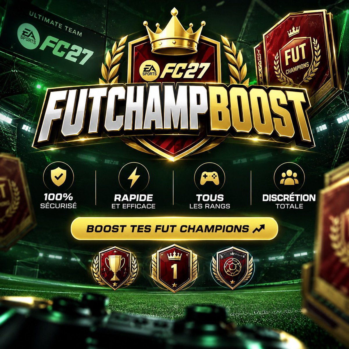Mordu2FUT's tweet photo. LES CARTES ROUGES SONT DE RETOUR, RÉSERVE TON BOOST FUT CHAMPIONS ! 🔥 

• les meilleurs joueurs de la scène pro 🇫🇷 
• un service fiable et sécurisé 
• des offres fidélité 

📥 Nos DM sont ouverts sur @FUTChampBoost ! ✅ https://t.co/m0LDqVmhQt