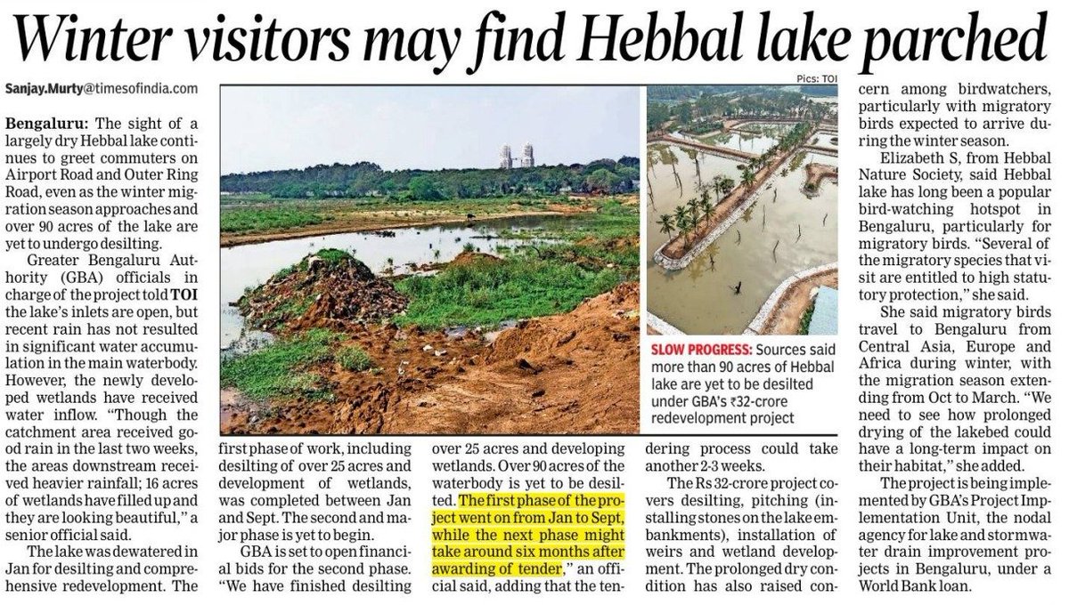 solidview's tweet photo. Will they ever come, Bengaluru?

The question is pertinent as the islands in the Hebbal lake aren't there anymore and it is unclear whether the islands will be restored &amp; retained. https://t.co/tEV3IQYwJ7