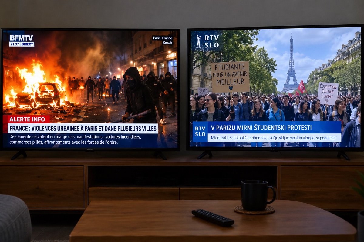 xforfunnl's tweet photo. @CirilJenko Razlika med realnostjo in kako bi naši “objektivni” mediji prikazali https://t.co/scTAc3W9t4