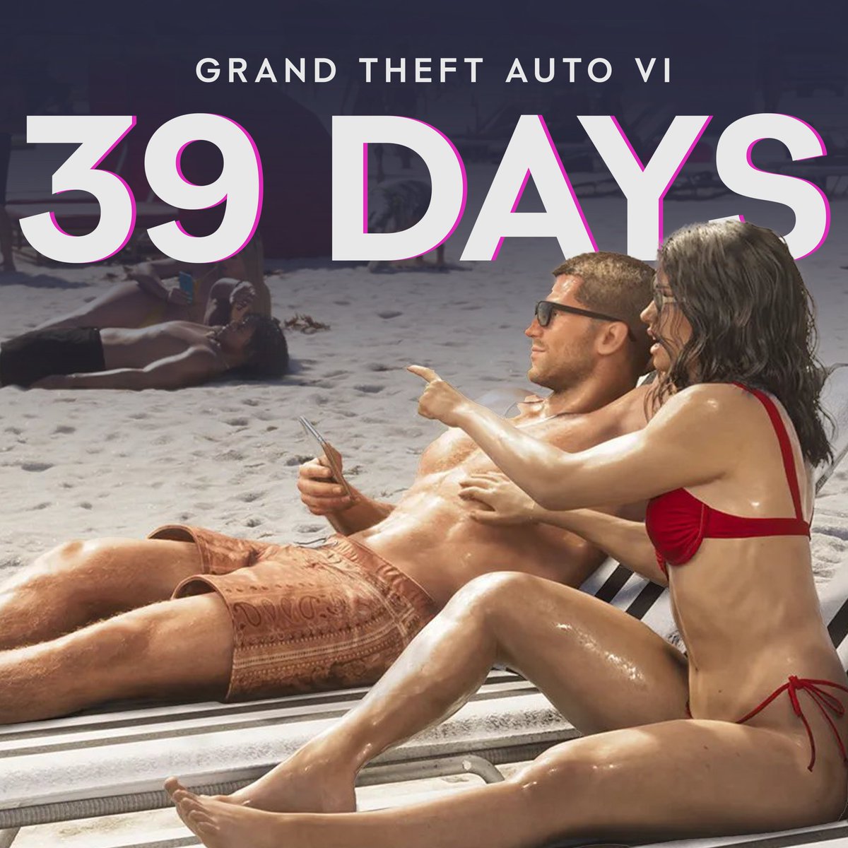videotech's tweet photo. Just 39 days to go until #GTAVI officially launches! We're now counting down in the 30s! 🎉 

*Countdown based on New Zealand's time zone. https://t.co/gzOlKySOjy