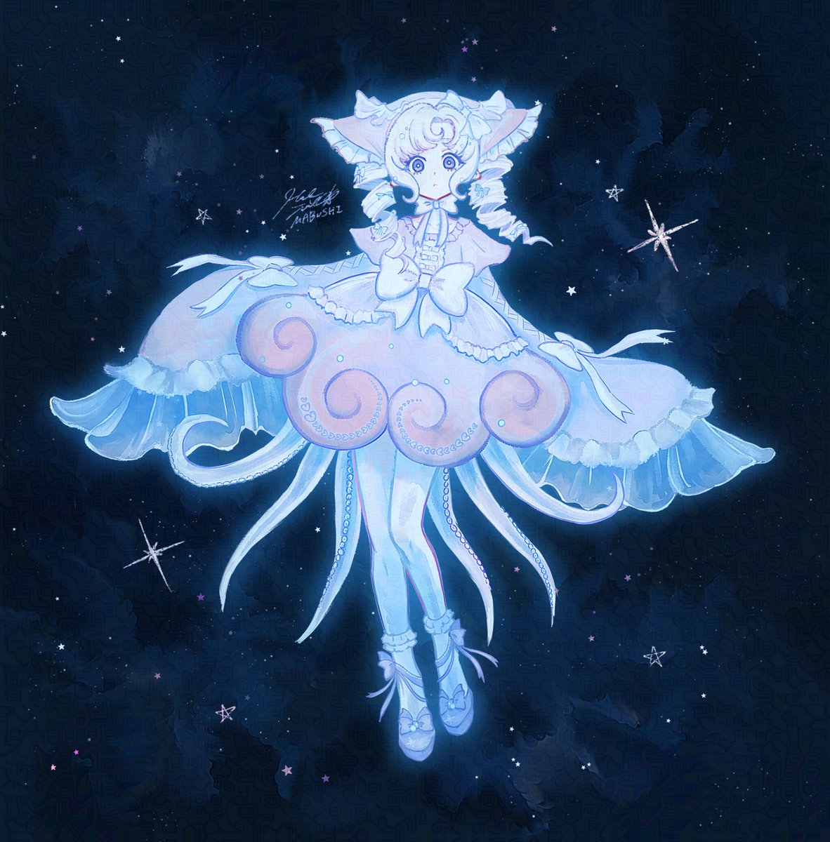 MABUSHI__'s tweet photo. 海洋生物モチーフのドレスたち🫧 https://t.co/6dmpVaYxwR