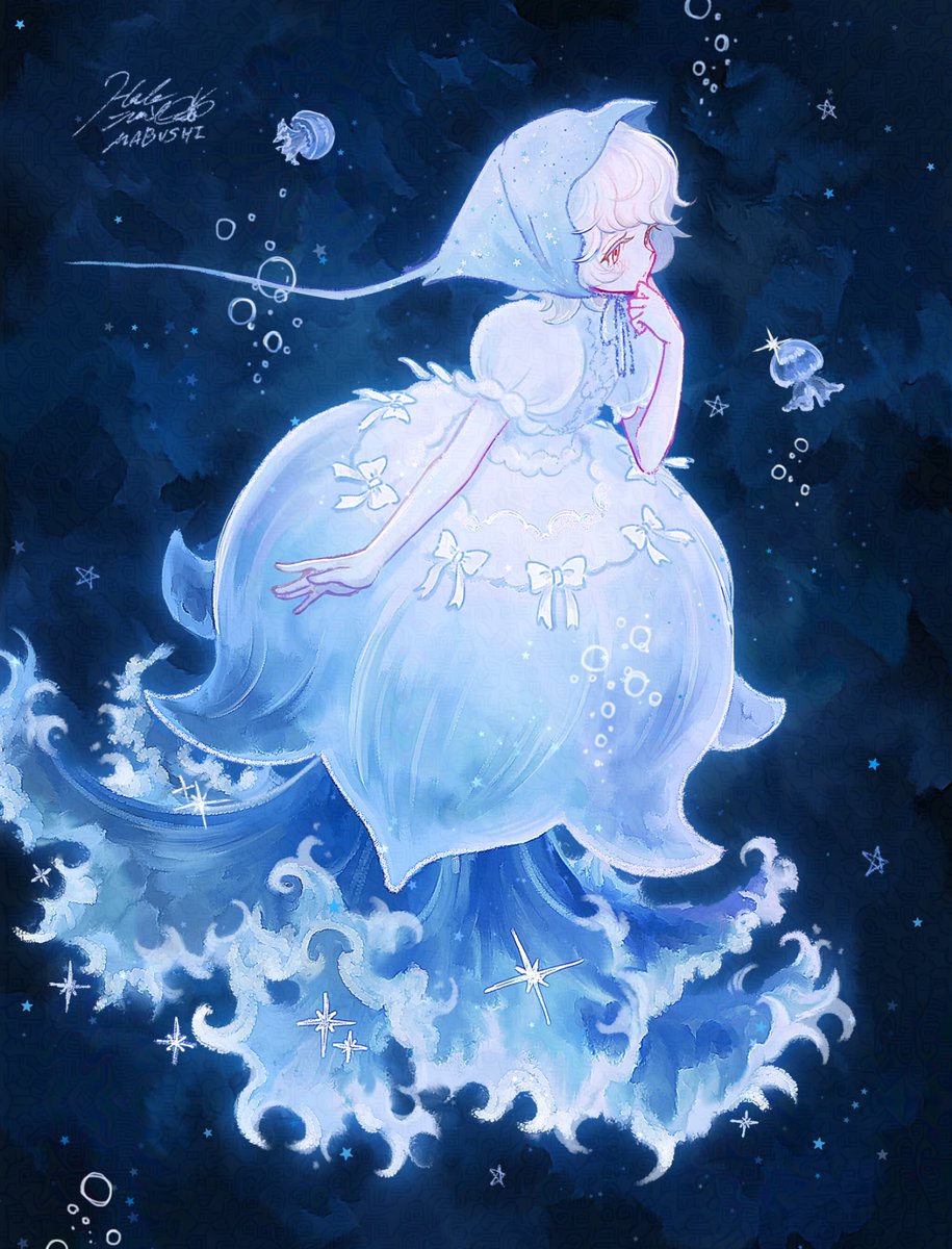 MABUSHI__'s tweet photo. 海洋生物モチーフのドレスたち🫧 https://t.co/6dmpVaYxwR