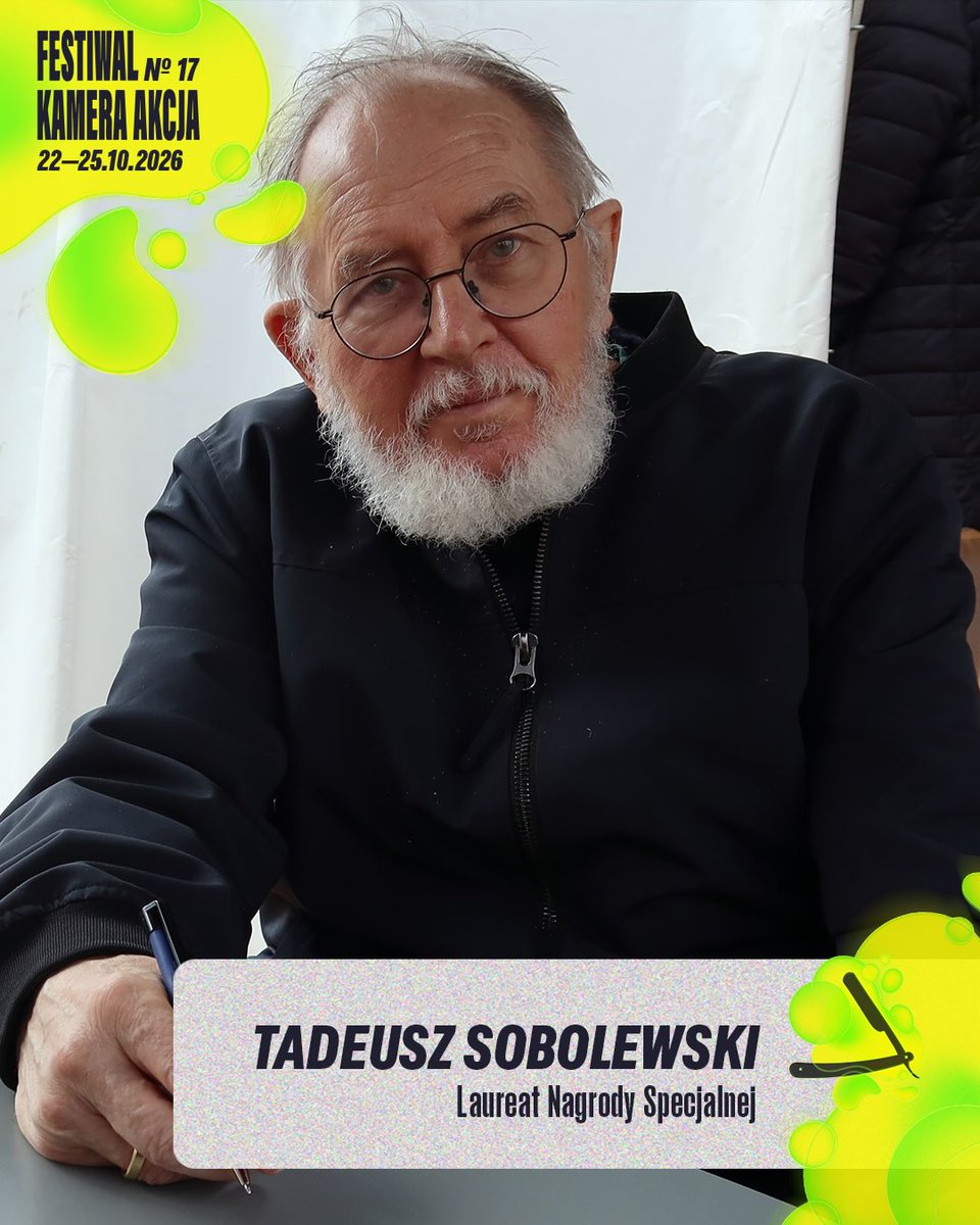 FestKameraAkcja's tweet photo. Jedni sprawiają, że kino wybrzmiewa słowami. Inni – dźwiękami, których nie da się zapomnieć.

🏆 Nagrody Specjalne 17. FKA otrzymają Tadeusz Sobolewski i Laia Casanovas. Łączy ich autorski głos i wydobywanie z kina tego, co łatwo umyka uwadze widza. 
👉 https://t.co/ATDaaimA4m https://t.co/5bq7Qv9V1Y