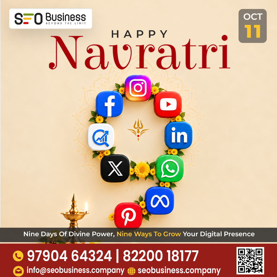 SEOBusinessCom's tweet photo. πΊβ¨ Nine Days of Divine Energy, Nine Ways to Shine Online! π
#seobusinesscompany #navratri #navratri2026 #happynavratri #navratrispecial #navadurga #durgamaa #indianfestivals #shakti #garba #nineformsofshakti https://t.co/Cmu1QYyvuN