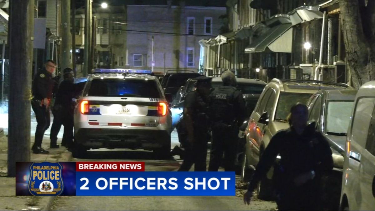ABC7NY's tweet photo. Officer shot 12 times, another shot 3 times in West Philadelphia https://t.co/9EODHYZG6F https://t.co/wuN4l2Ao5F