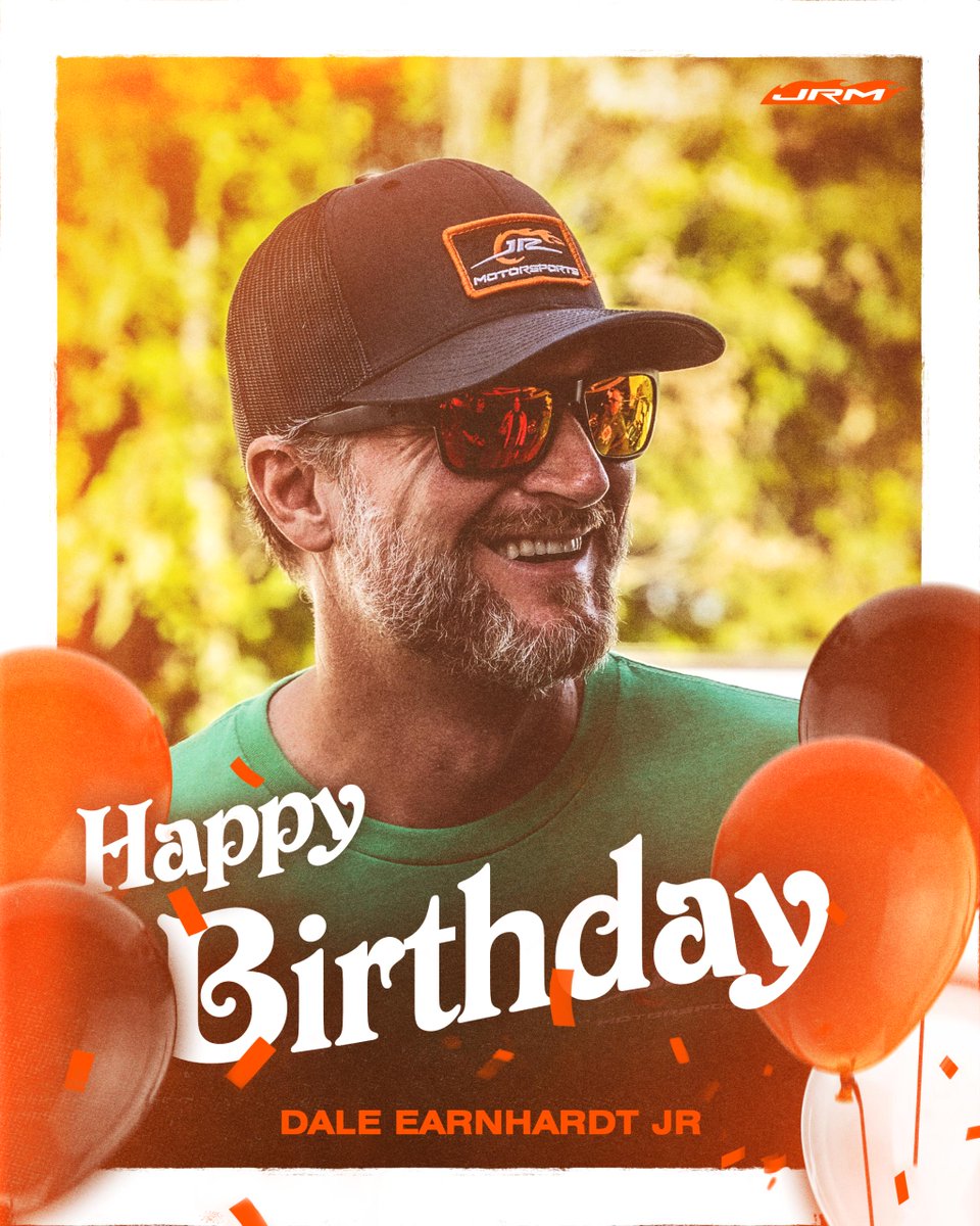 JRMotorsports's tweet photo. Happy Birthday @DaleJr ! https://t.co/iJw9szsAod