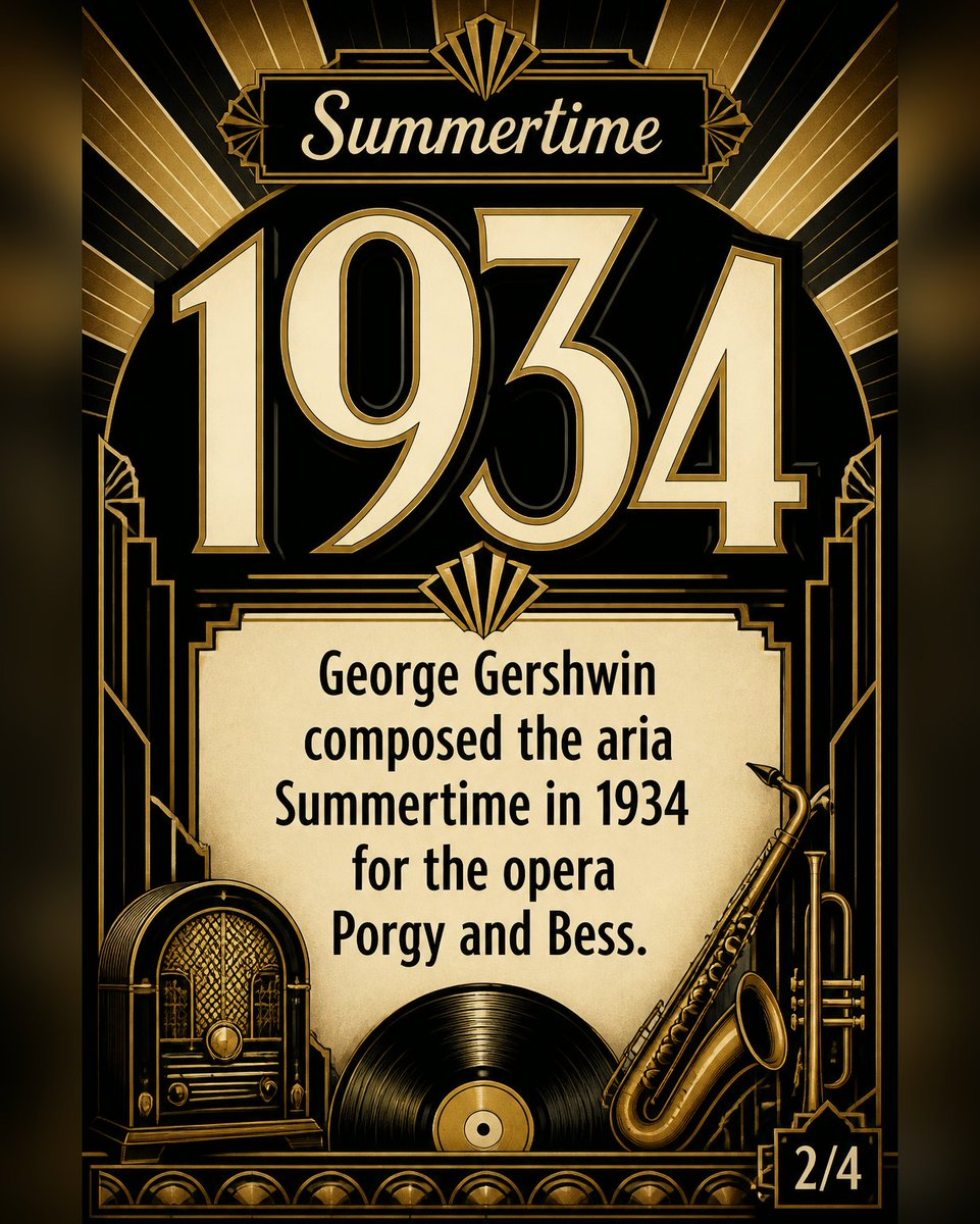 Bright_Hours's tweet photo. How 1934 brought the world Summertime

Summertime - George Gershwin, 1935

#Summertime #GeorgeGershwin #Opera #ClassicJazz #BrightHours

Made with AI https://t.co/5jicIC1BGB