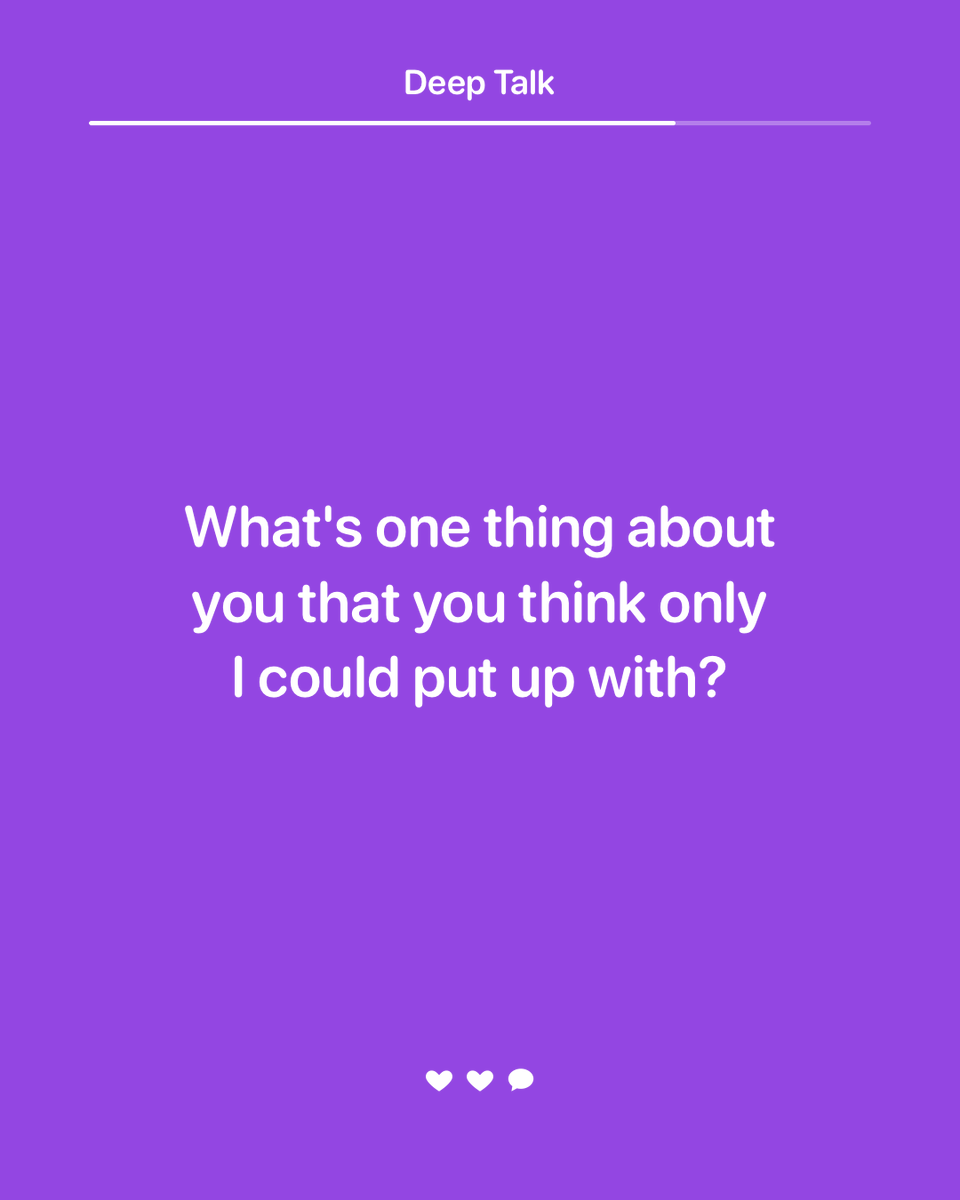 tryamora_app's tweet photo. questions for couples that turn date night into total chaos 😂 these funny relationship questions are perfect for playful honesty, inside jokes, and building trust without taking it too seriously. #couples #relationshipquestions #datenight #coupletok https://t.co/AoCg9IFOBp