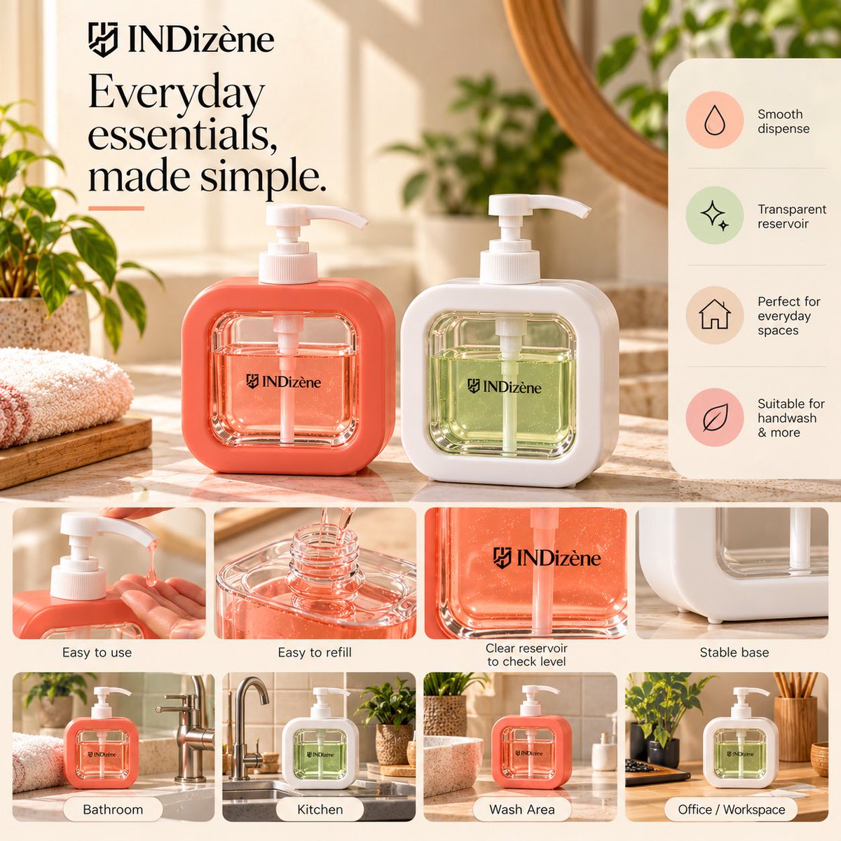 INDizene's tweet photo. Small details. Better everyday. ✨🤍

Add a stylish touch to your daily routine with INDizene soap dispensers.

🛍️ Shop now: https://t.co/mAdFIToG1J

#INDizene #HomeEssentials https://t.co/40OWZoJxdZ