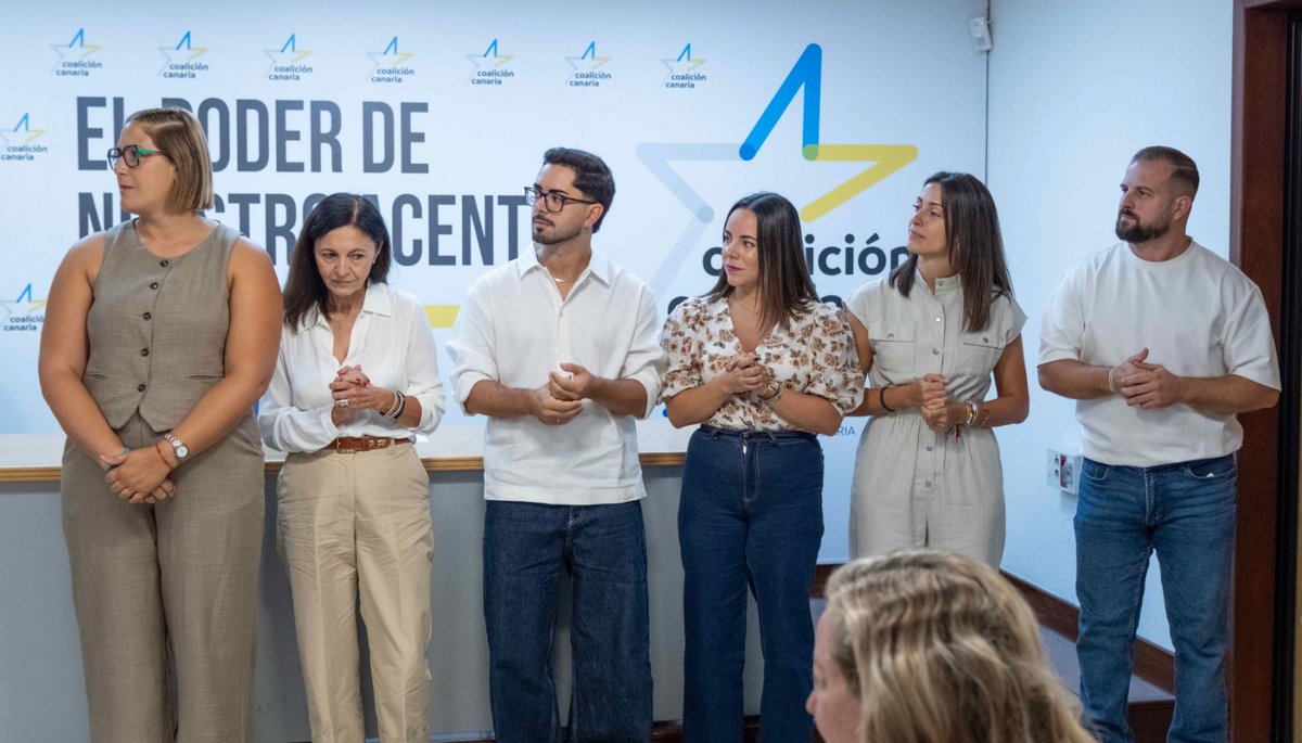 cctenerife's tweet photo. 🇮🇨 ¡Tenemos equipo para defender Canarias en Madrid!

Elegimos a Alfonso Cabello y Patricia León para el Senado y completamos la lista al Congreso de Cristina Valido, Atteneri Falero, Candelaria Márquez, Rubén García y Belén González.

💪 El #29N elegimos Canarias. https://t.co/cYwidDNR0i