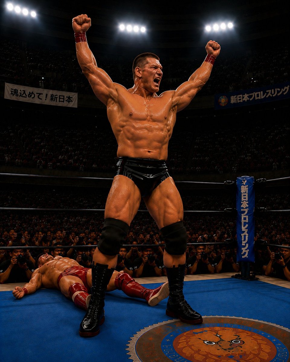 barukimuscle's tweet photo. 妄想プロレス　No9
＃AI ＃プロレス　＃ゲイ　＃筋肉　＃やられ https://t.co/1wTNOdc34R
